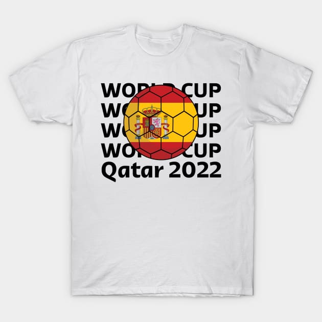 World Cup Qatar 2022  - Team Spain T-Shirt by Inspirit Designs